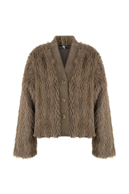 STD Rosena Kahverengi Kürk Ceket