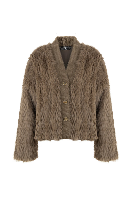 STD Rosena Kahverengi Kürk Ceket