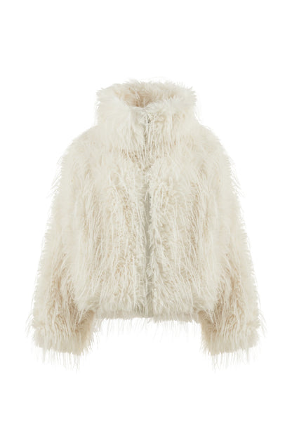 STD Cleo Ekru Kürk Mont