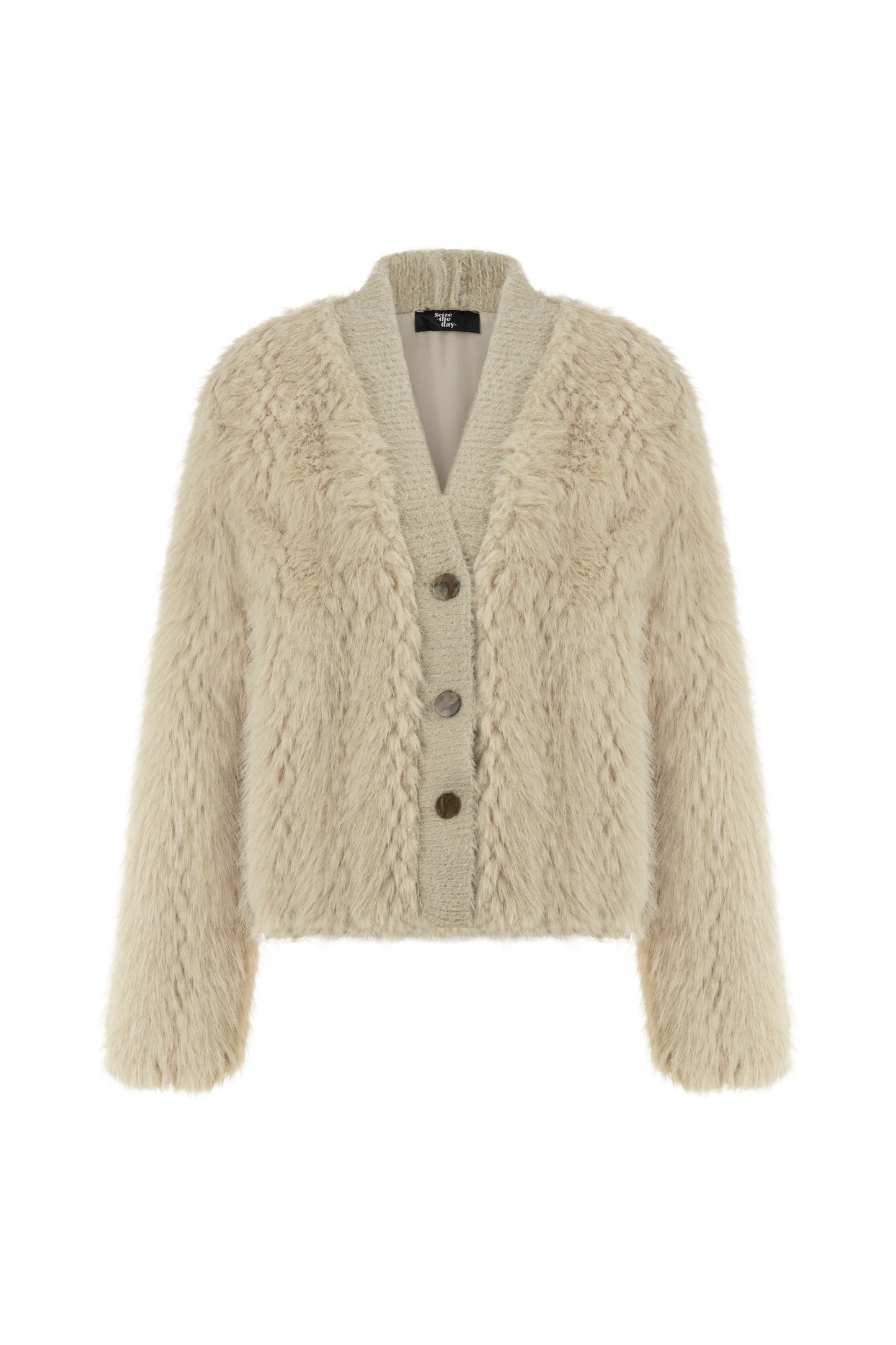 STD Rosena Taş Rengi Kürk Ceket