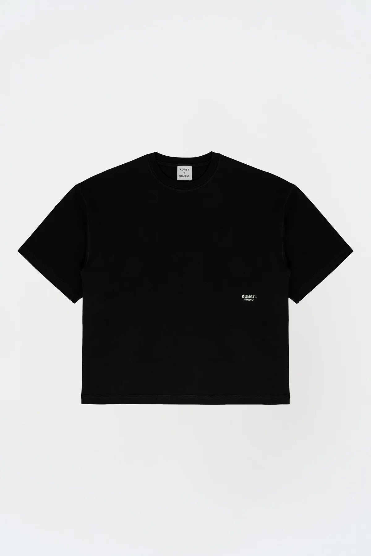 KNST Kısa Kollu Baskılı Box Fit Siyah T-Shirt