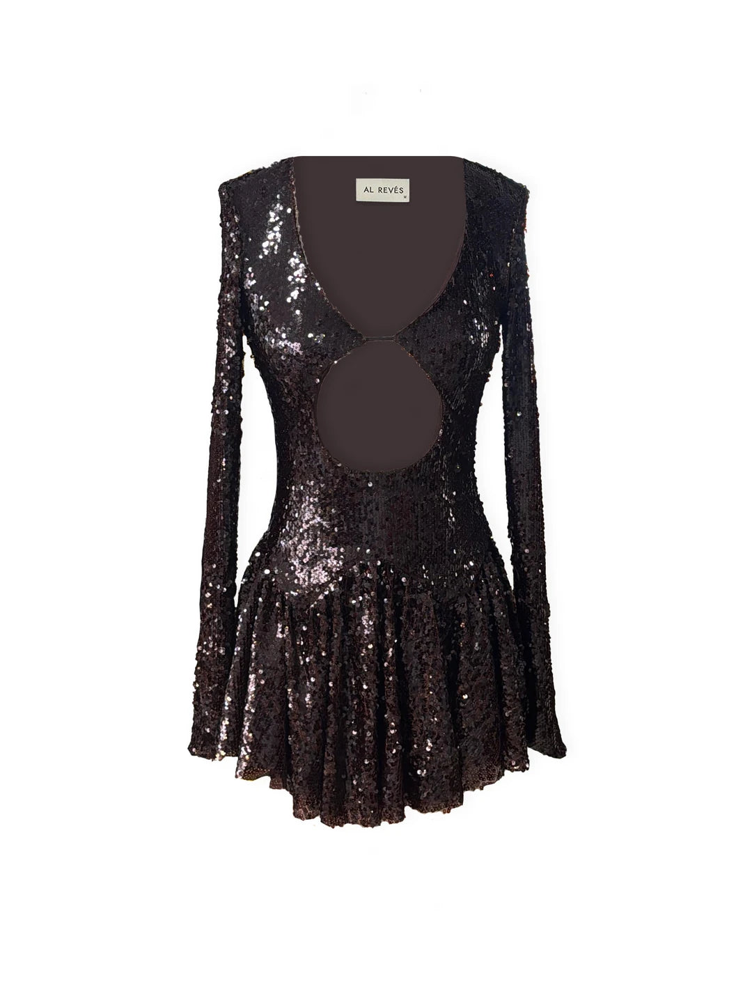 AR Celia Sequin Kahverengi Elbise