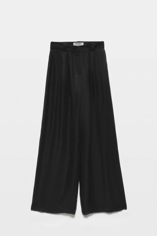 A Greek Keten Siyah Pantolon