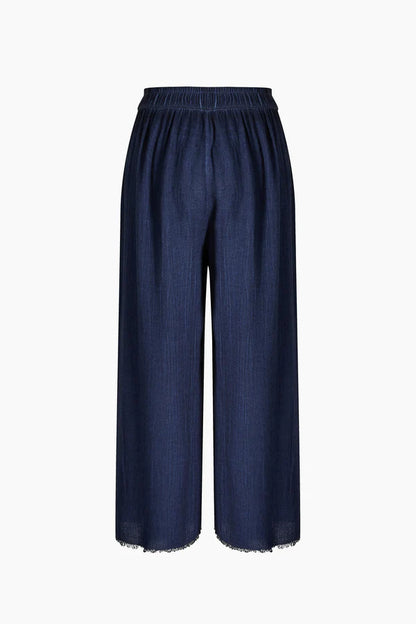 İK Keten Navy Pantolon