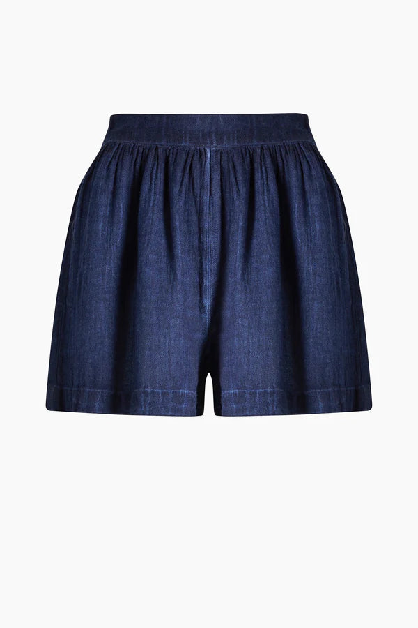 İK Keten Navy Şort