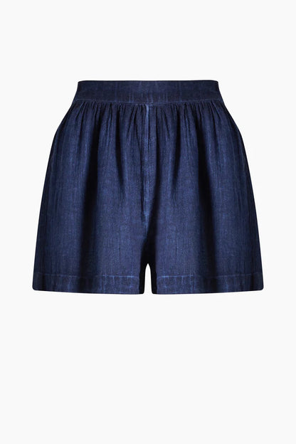 İK Keten Navy Şort