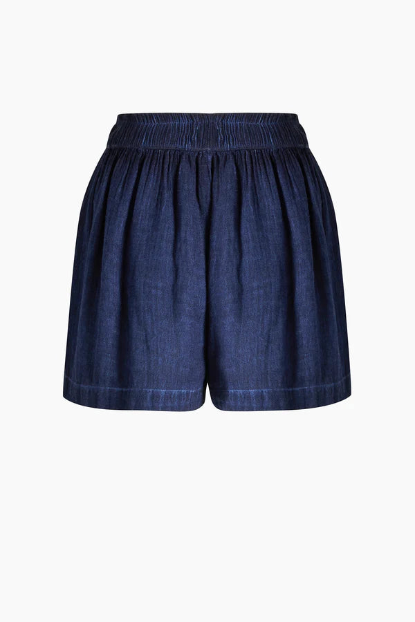 İK Keten Navy Şort