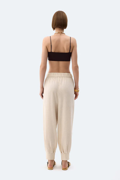 İK Naturel Keten Slouchy Pantolon