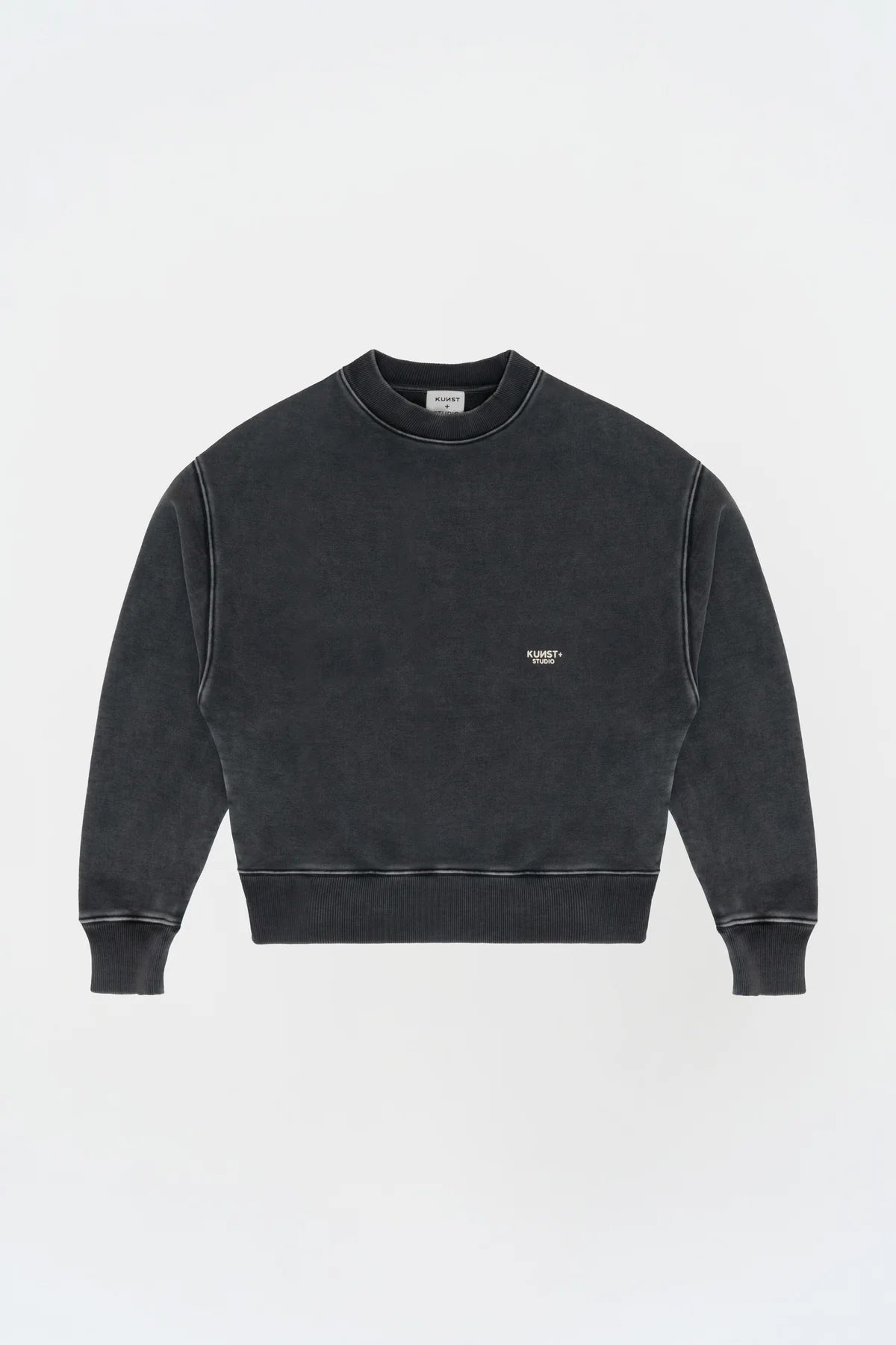 KNST Yıkanmış Gri Oversize Sweatshirt