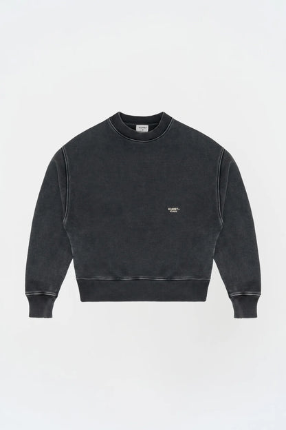 KNST Yıkanmış Gri Oversize Sweatshirt