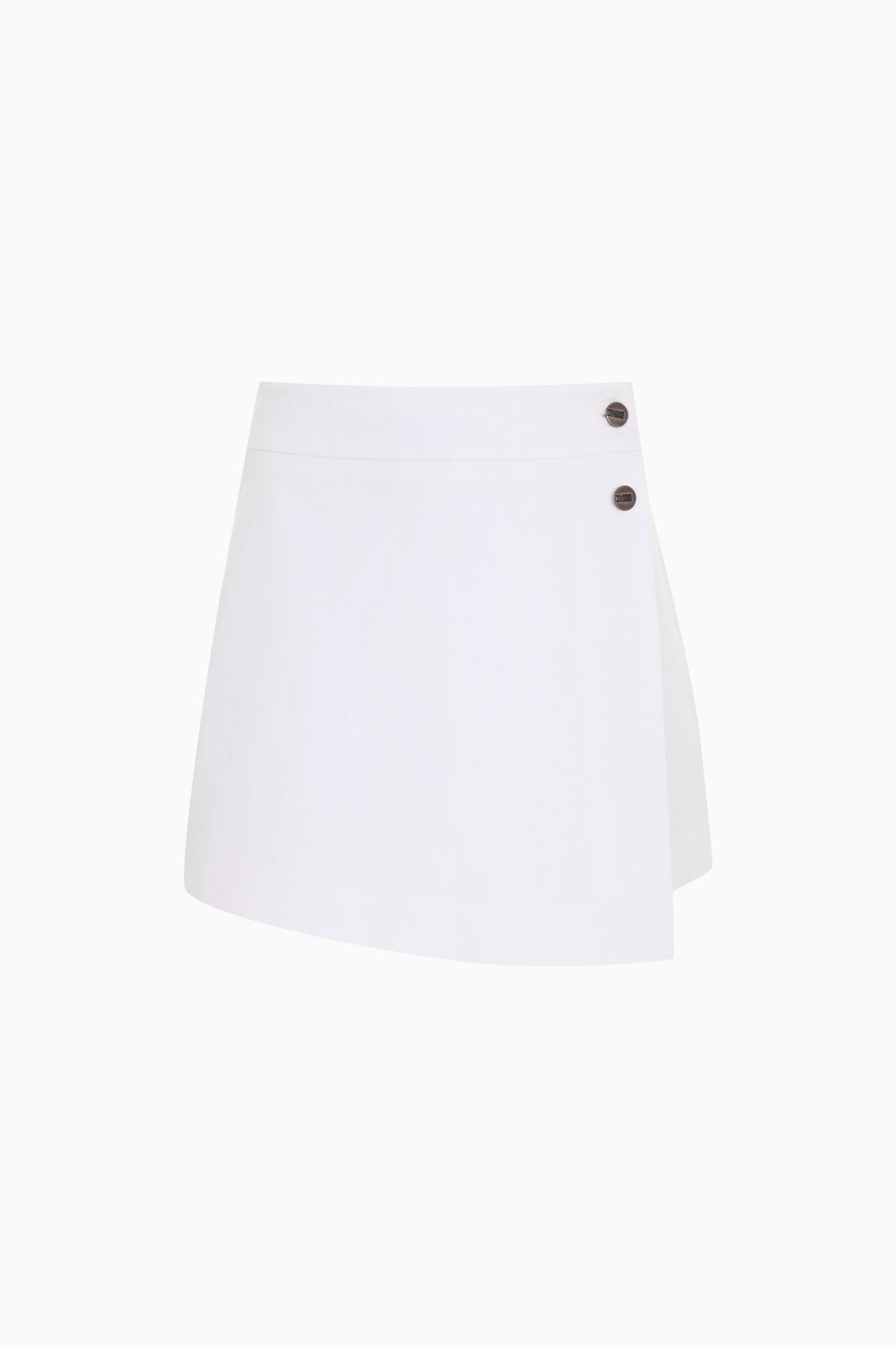 KNTLGY Copper Button Denim Skort