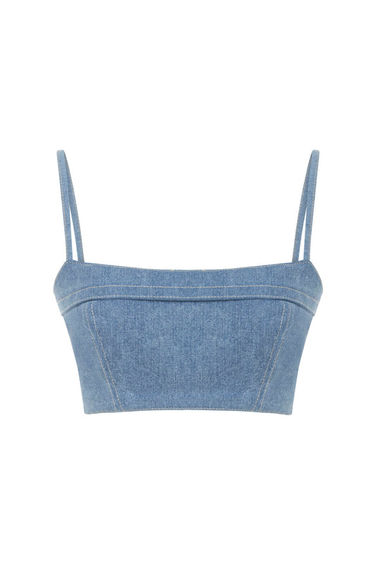 STD Raw Denim Bralet