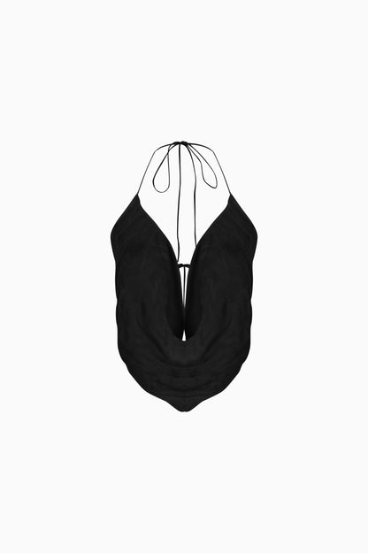 KNTLGY Nocturnal Strappy Siyah Bluz