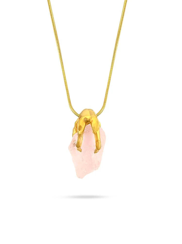 PY Pembe Kuvars Lover Mini Kolye