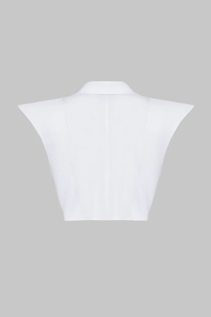 KKC Beyaz Long Collar Gömlek