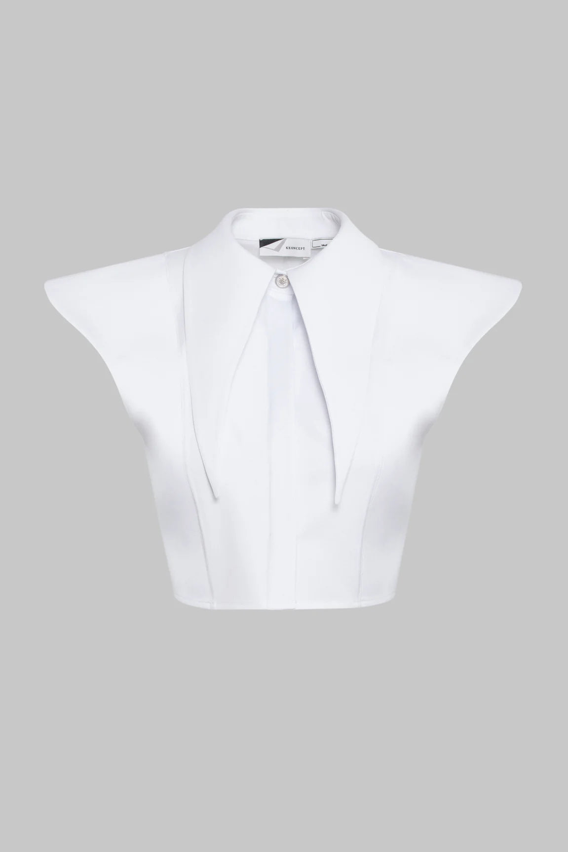 KKC Beyaz Long Collar Gömlek