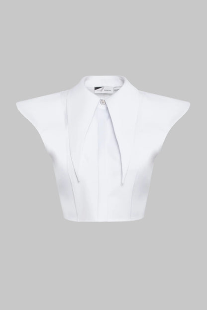 KKC Beyaz Long Collar Gömlek