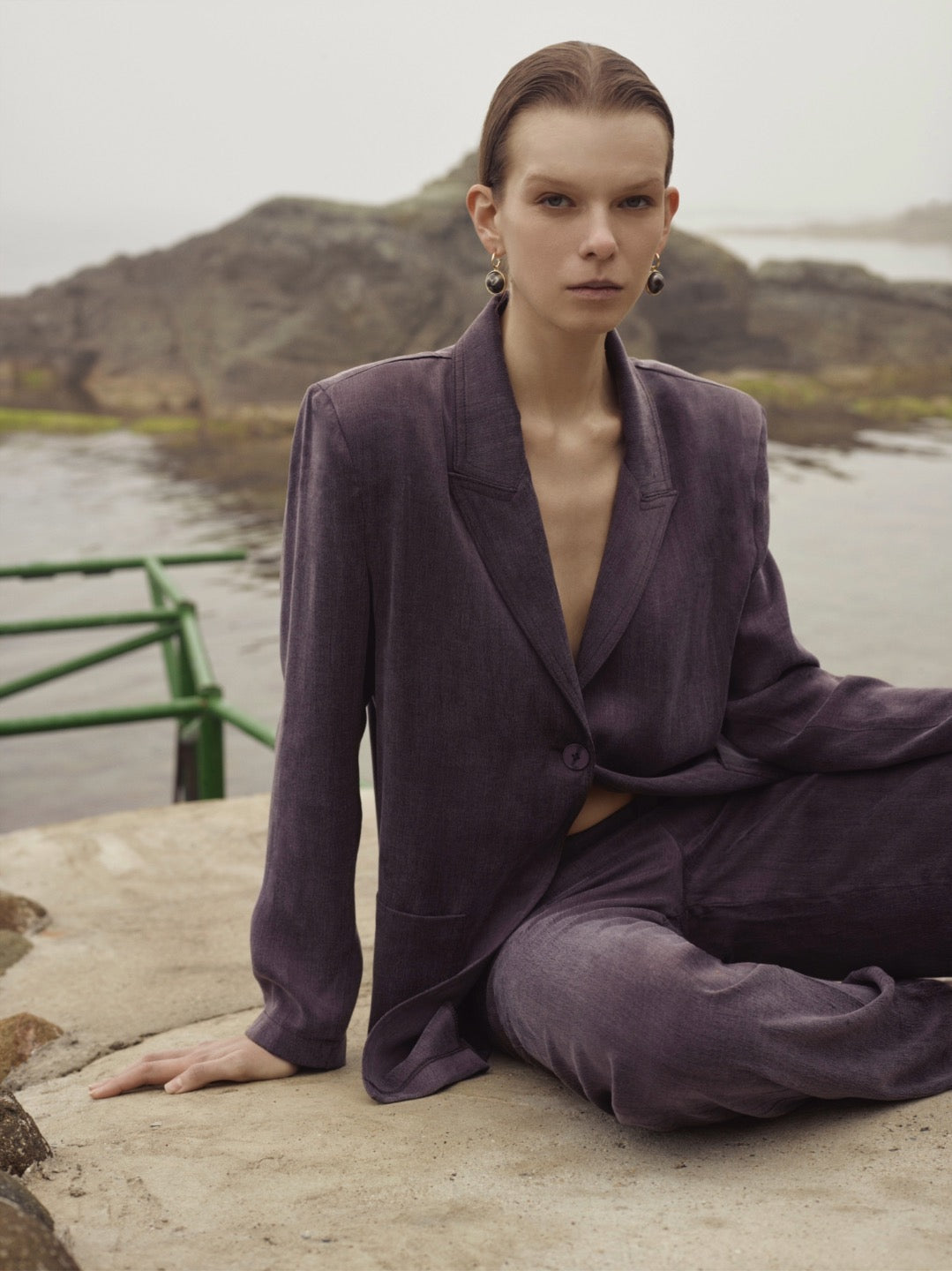 U Ares Vatkalı Bambu Blazer