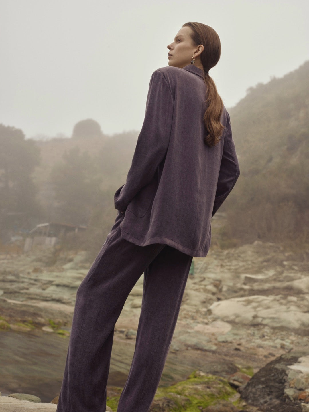 U Ares Vatkalı Bambu Blazer