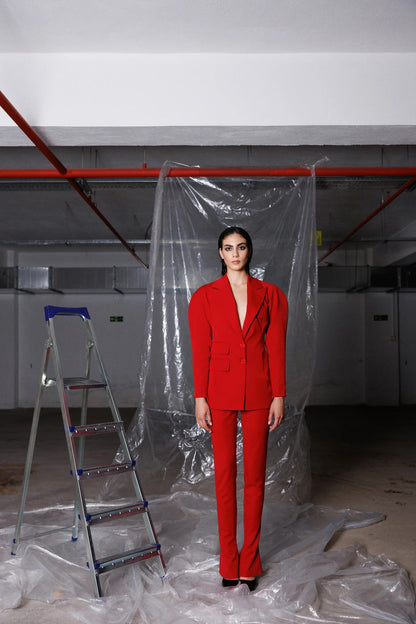 Y.A. Capella Kırmızı Blazer