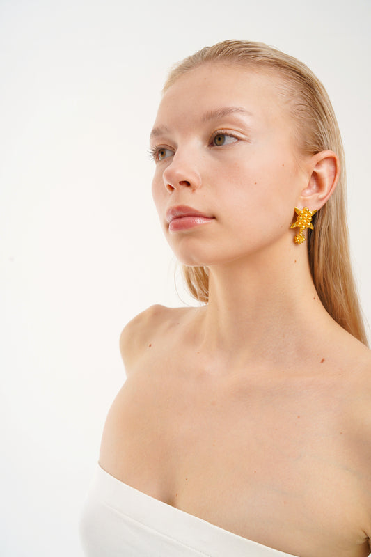 L Ivy Bold Gold Earrings