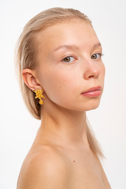 L Ivy Bold Gold Earrings