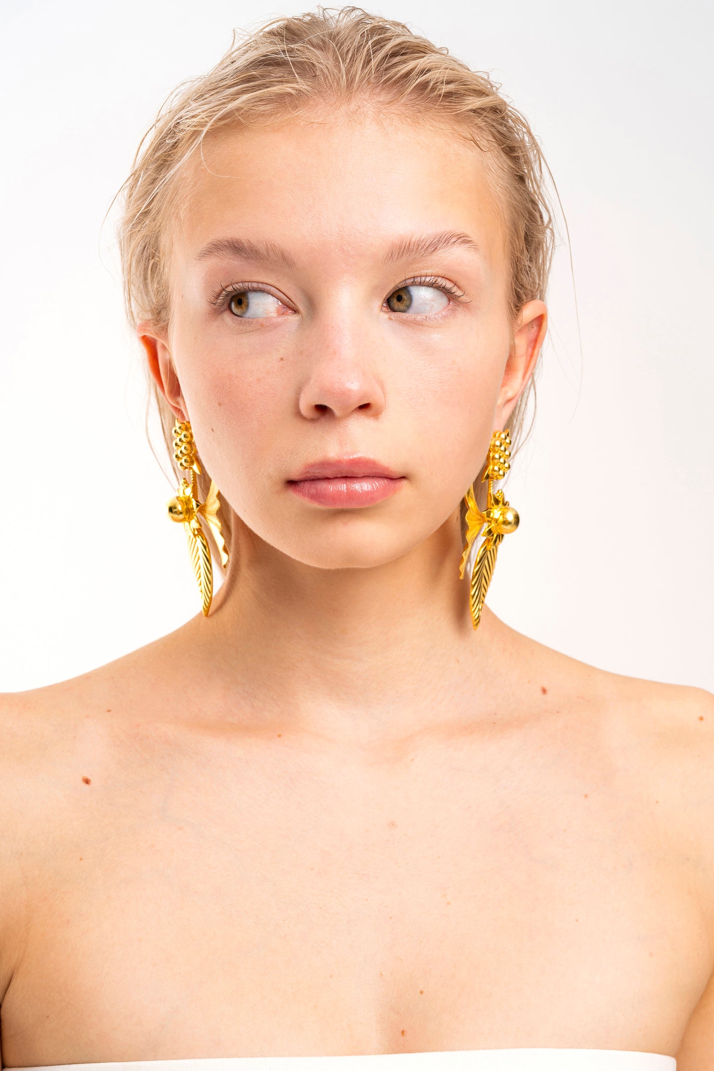 L Ivy Gold Earrings