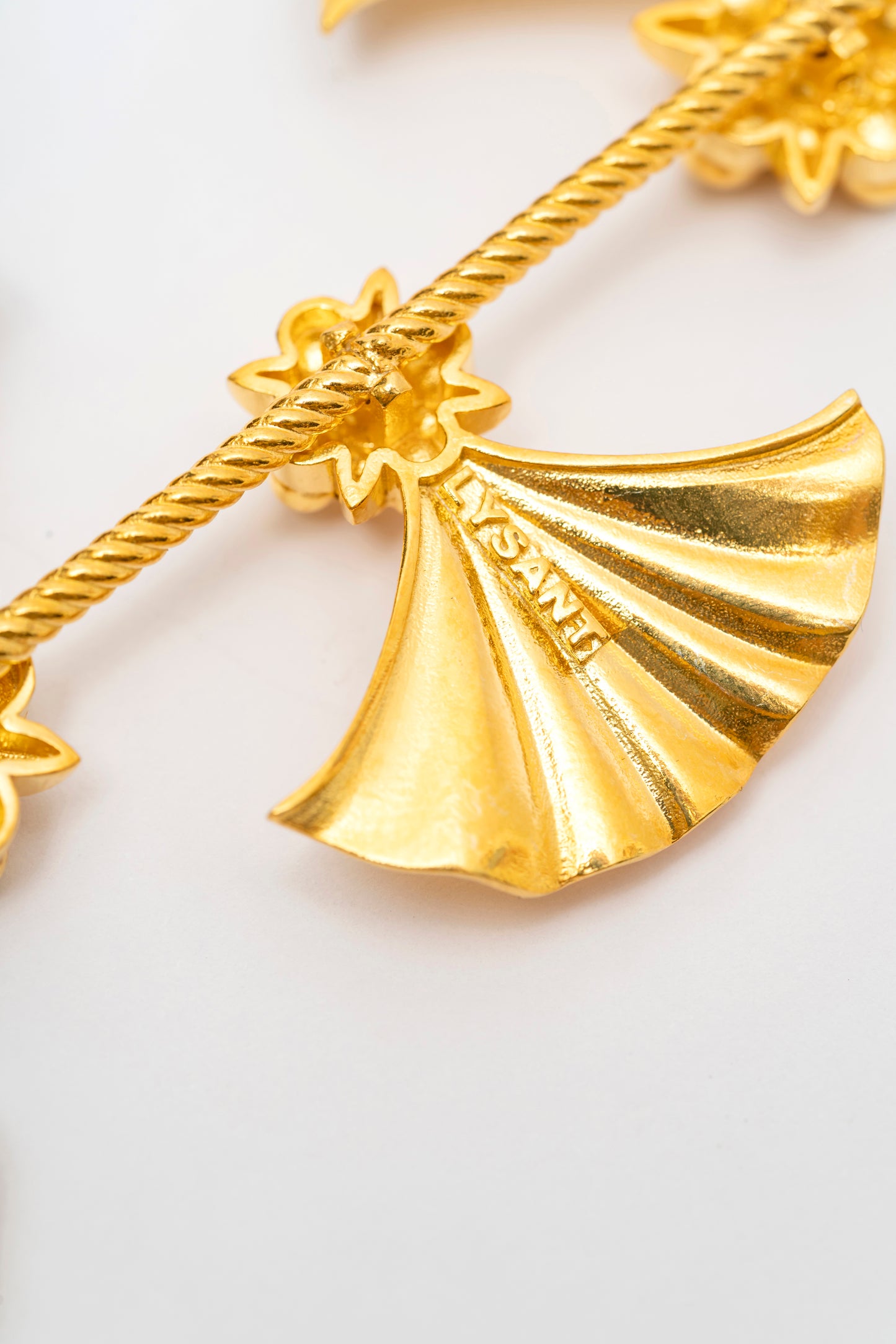 L Ivy Long Gold Earrings