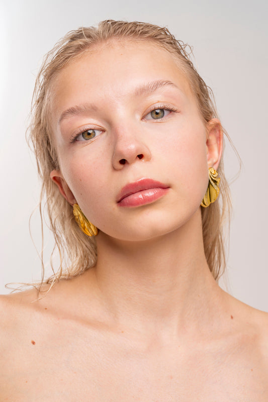 L Estia Crystal Gold Earrings