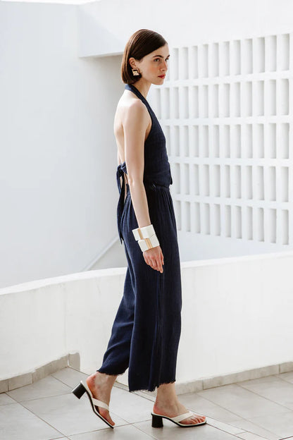 İK Keten Navy Pantolon