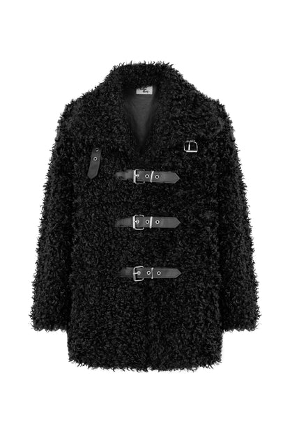 STD Delphin Kemerli Siyah Kaban