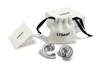 L Shell Silver Earrings