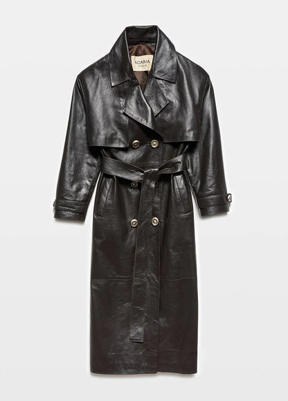 AC Night Journey Deri Trençkot