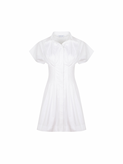 AB Poplin Mini Beyaz Elbise