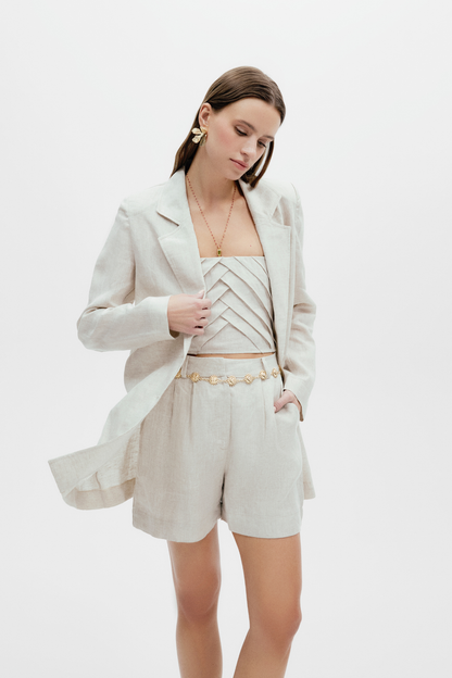 AB Keten Crop Top