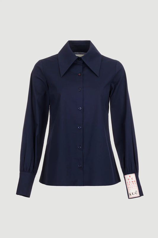 Kč Zora Lacivert Gömlek