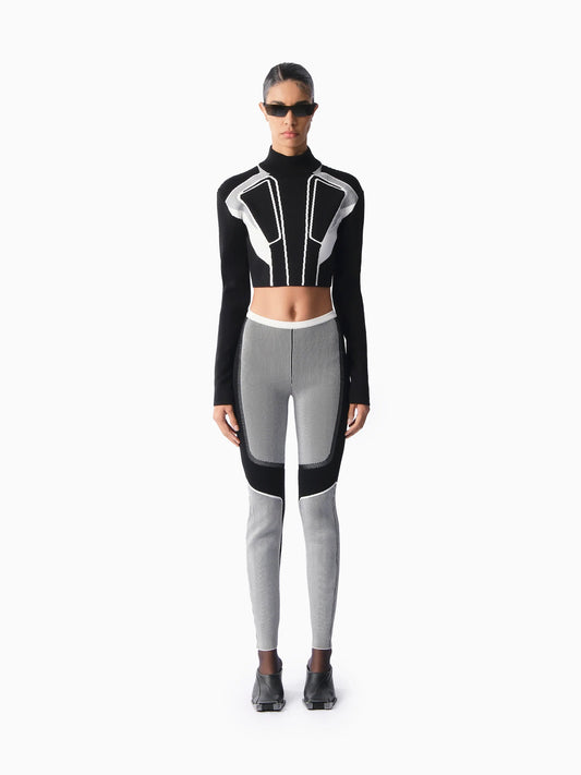 KNTLGY Justice Women Siyah Crop Kazak
