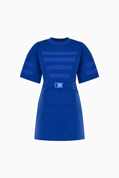 KNTLGY Mavi Sweatshirt Elbise
