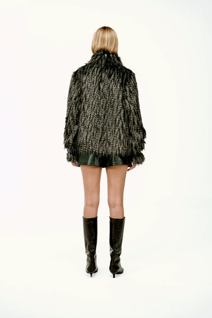 MXM Dora Kemerli Vegan Kürk Kaban