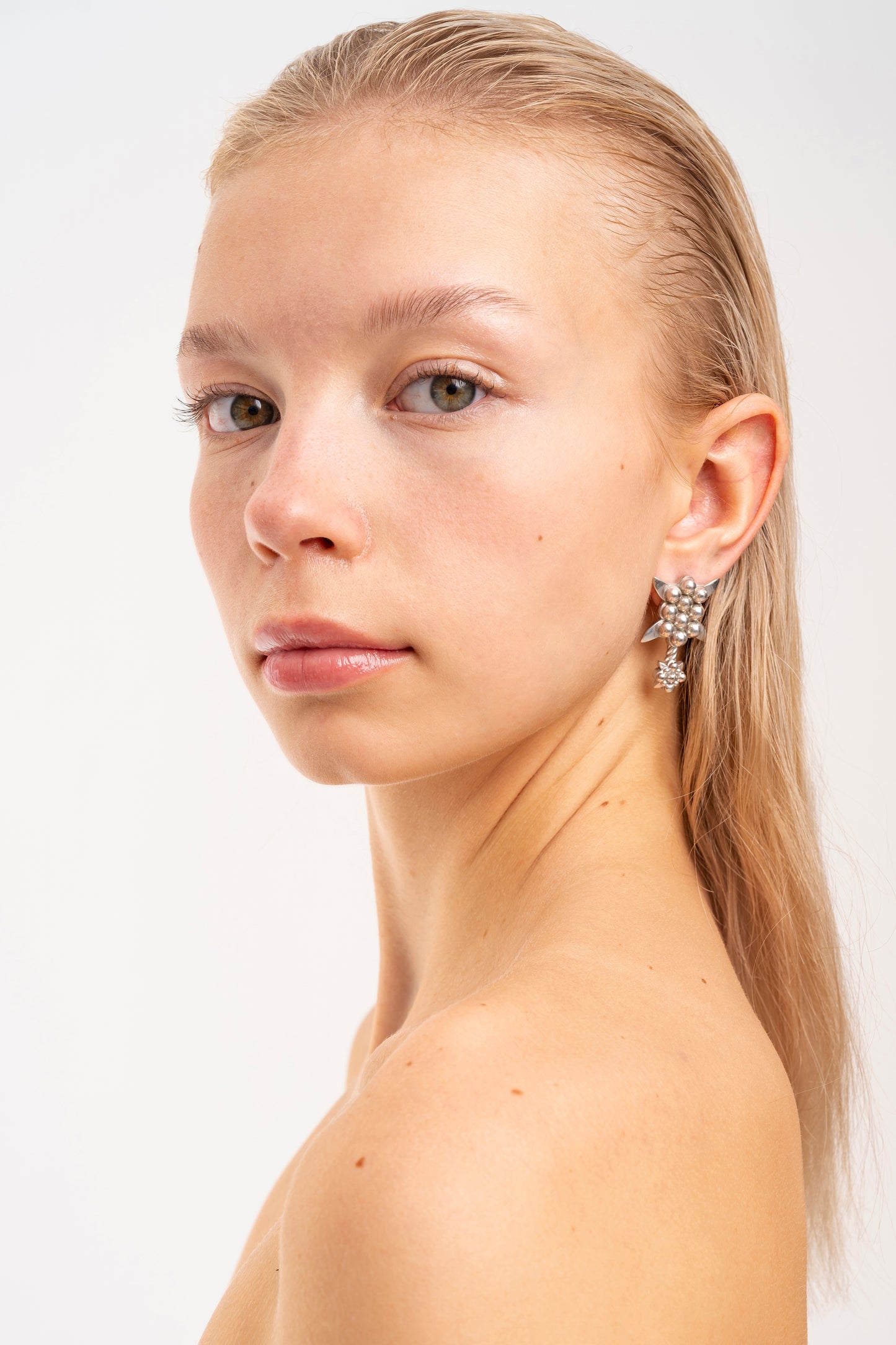 L Ivy Bold Silver Earrings