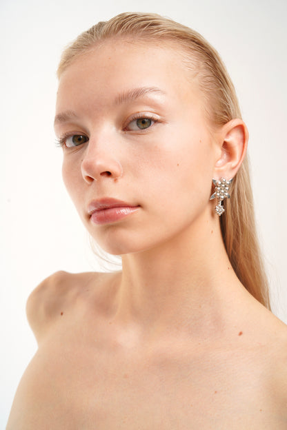 L Ivy Bold Silver Earrings