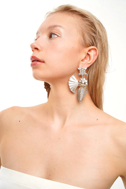 L Ivy Silver Earrings