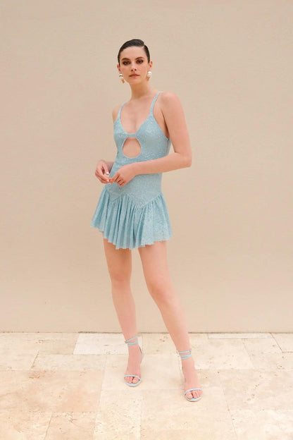 AR Cecilia Sequin Mini Elbise
