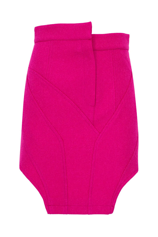 GWM Çizgili Helena -2 Pembe Etek