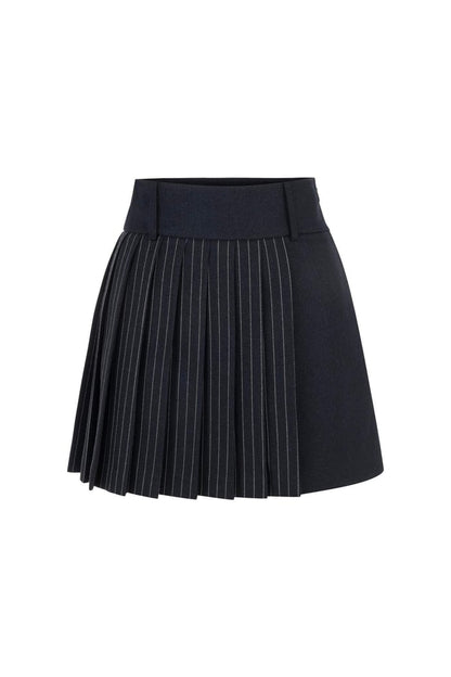 FTL Cleo Gece Mavisi Pileli Etek