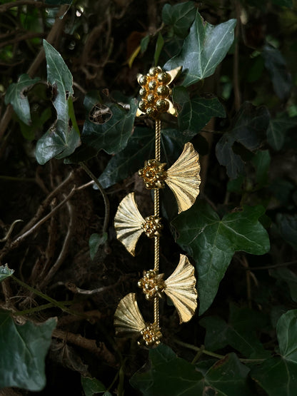 L Ivy Long Gold Earrings
