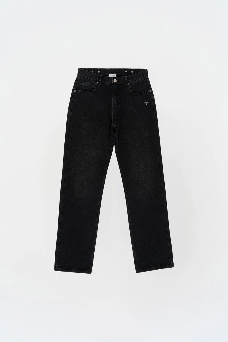 KNST Siyah Straight Fit Jean