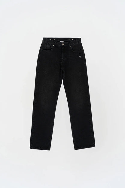 KNST Siyah Straight Fit Jean
