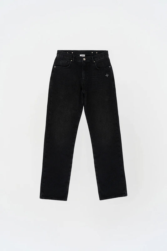 KNST Siyah Straight Fit Jean