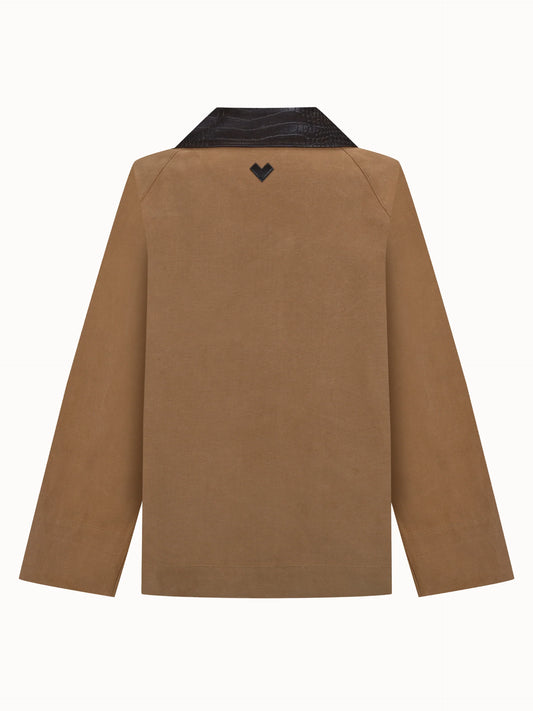 MVL Mumlu Kanvas Camel Ceket